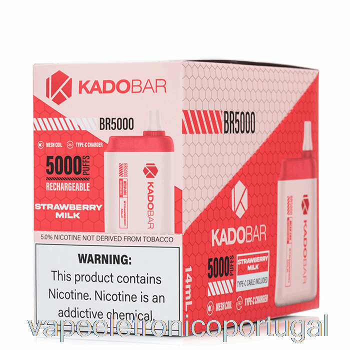 Vape Eletrônico [pacote Com 5] Kado Bar Br5000 Descartável